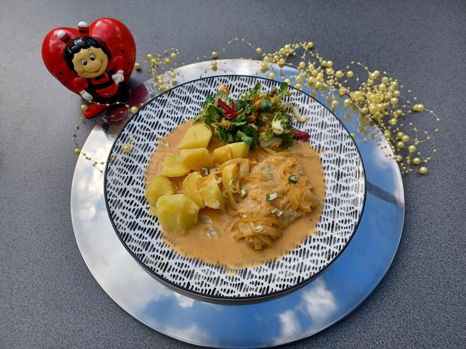 Zwiebel - Sahne - Schnitzel - Rezept mit Bild - kochbar.de