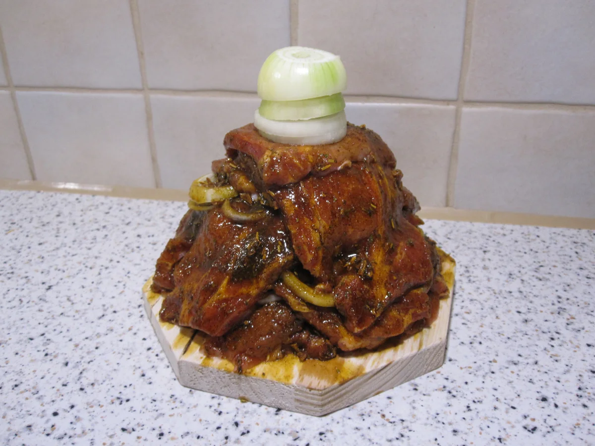 Gyros vom Holzspieß aus dem Backofen - Rezept - Bild Nr. 15583