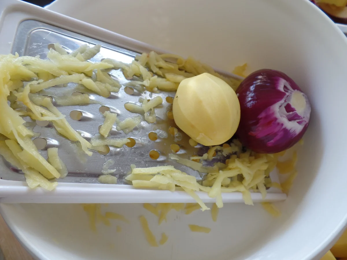 Kartoffelpuffer im Sandwichmaker mit Apfel-Vanille-Kompott - Rezept - Bild Nr. 15592