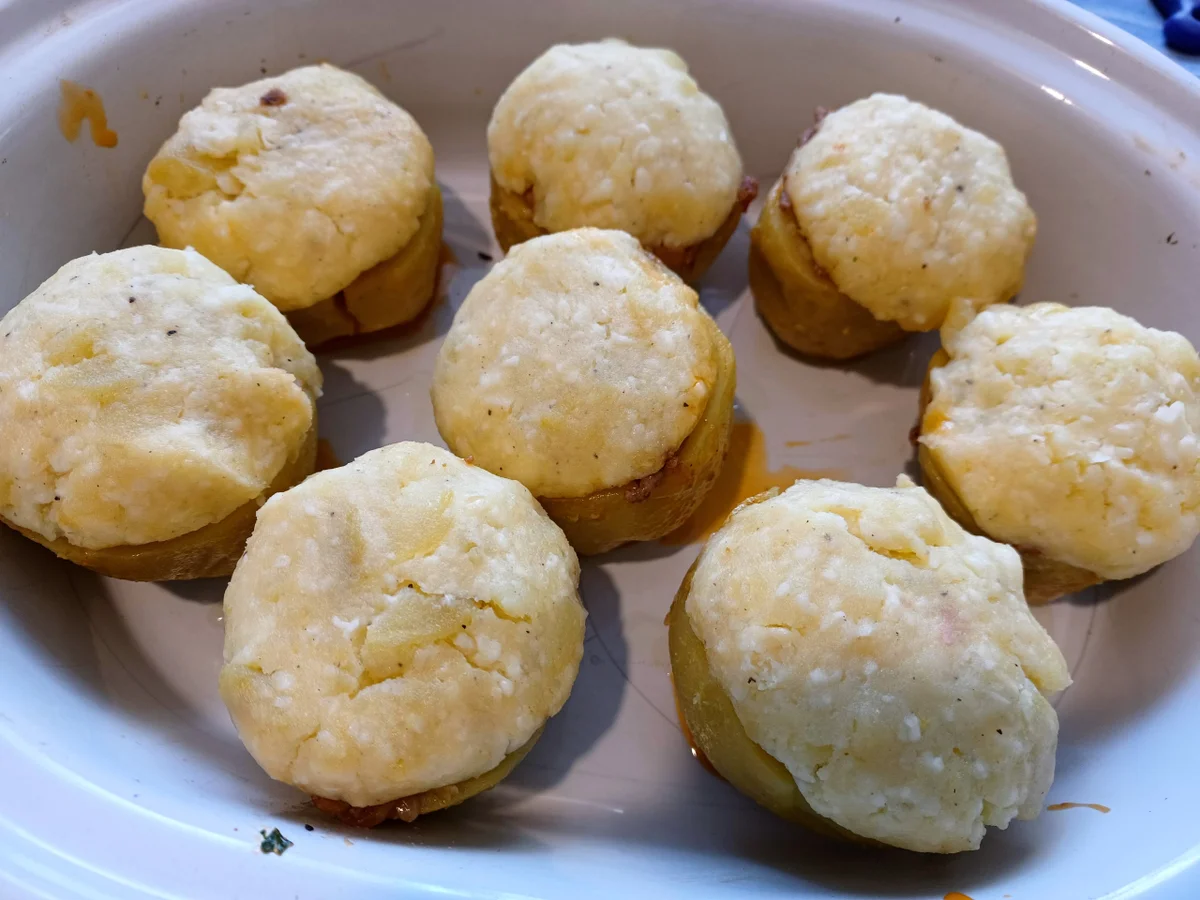 Ofenkartoffeln mit Hackfleischfüllung - Rezept - Bild Nr. 15602