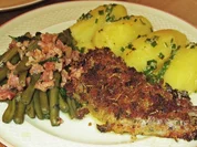 Seelachs-Filet mit Kräuterkruste und Speckböhnchen - zur kochbar Challenge März 2022 - Rezept - Bild Nr. 15593