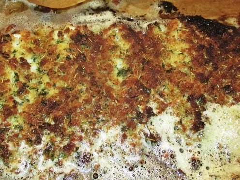 Seelachs-Filet mit Kräuterkruste und Speckböhnchen - zur kochbar Challenge März 2022 - Rezept - Bild Nr. 15597