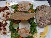 Gratiniertes Zicklein mit Grünzeugs und Brot - Rezept - Bild Nr. 2