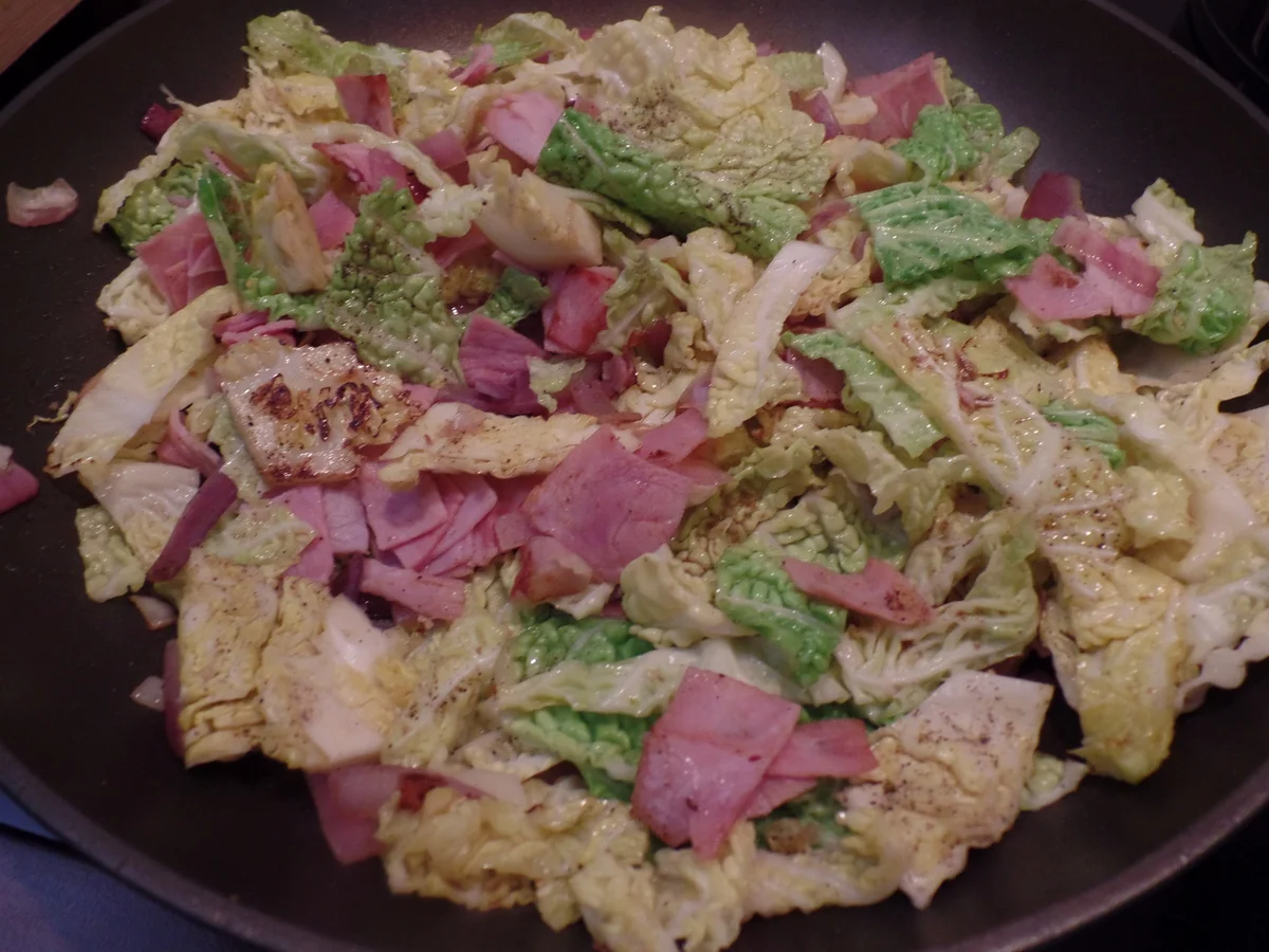 Orecchiette mit Wirsing und Kochschinken - Rezept - Bild Nr. 15634