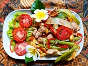 Pikantes Schweinefilet mit zweigesichtigen Bandnudeln - Rezept - Bild Nr. 15629