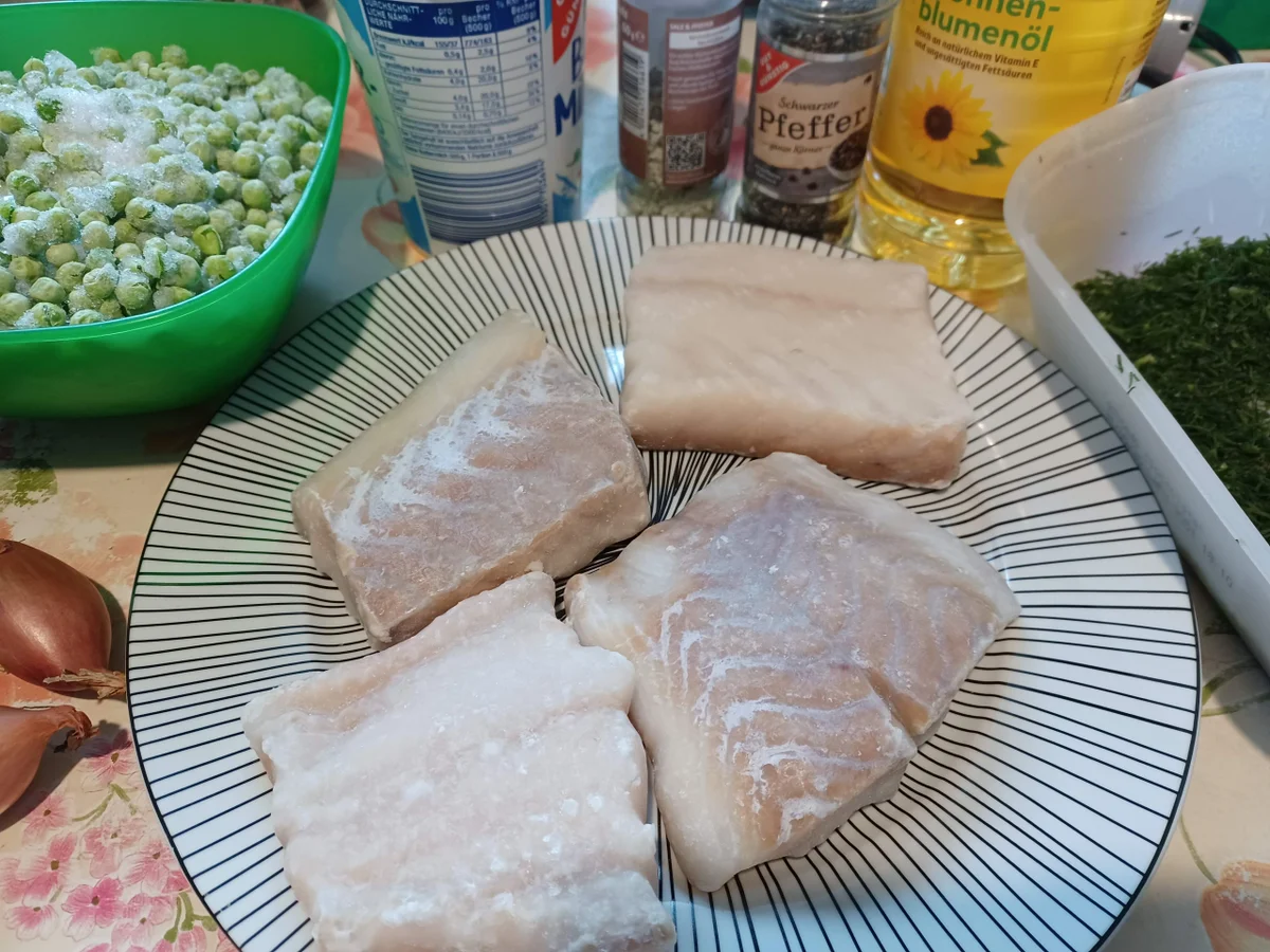 Seelachs auf Erbsenpüree zur kochbar Challenge März 2022 - Rezept - Bild Nr. 15632