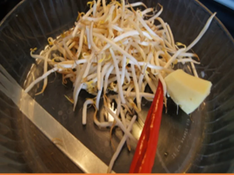 Kanton Nudeln mit Hähnchenfleisch, Gemüsemix und Eierstreifen - Rezept - Bild Nr. 15635