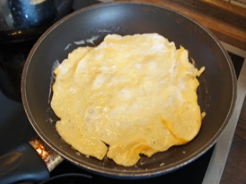 Kanton Nudeln mit Hähnchenfleisch, Gemüsemix und Eierstreifen - Rezept - Bild Nr. 15645