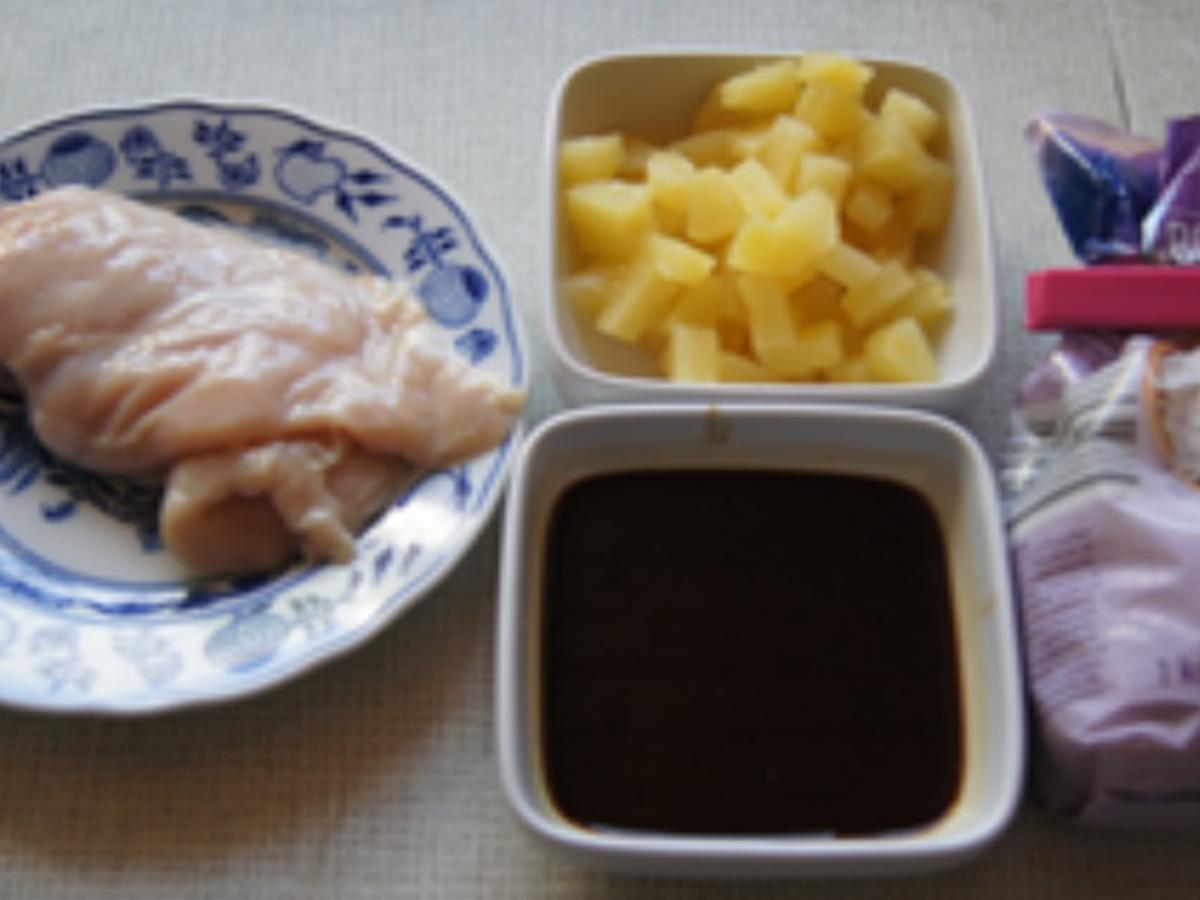 Huhn mit Ananas und Basmatireis - Rezept - Bild Nr. 3