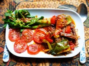 Pfannengerührtes Rindfleisch mit Kailan und Tomaten - Rezept - Bild Nr. 2