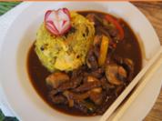 Rindfleischwok mit Gemüse und Bratreis mit Ei und Gemüse - Rezept - Bild Nr. 15640