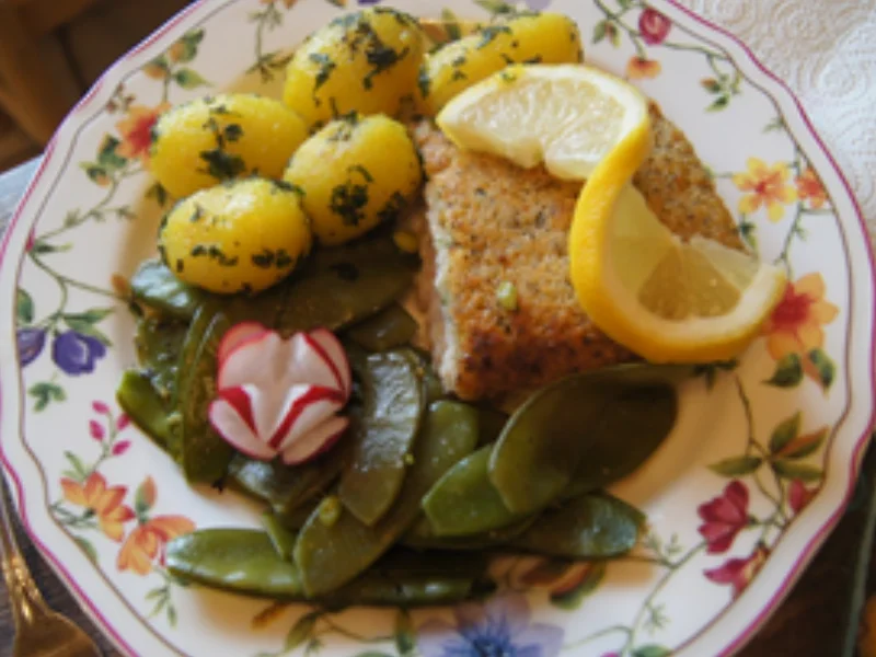 Schlemmerfilet mit Zuckererbsen und Petersilien-Babykartoffeln - Rezept - Bild Nr. 2