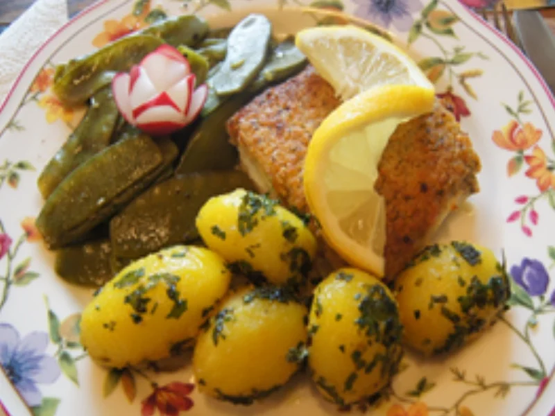 Schlemmerfilet mit Zuckererbsen und Petersilien-Babykartoffeln - Rezept - Bild Nr. 15
