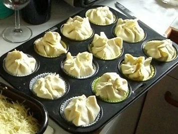 Schinken-Blätterteig-Törtchen - Rezept