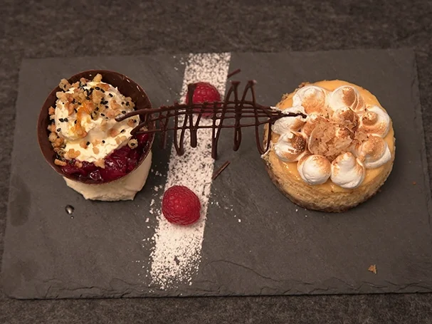 Käsekuchen mit Früchtekompott und Limetten-Cheesecake mit Baiser - Rezept - Bild Nr. 15658