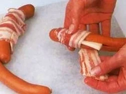 Käsewürstchen im Speckmantel - Rezept