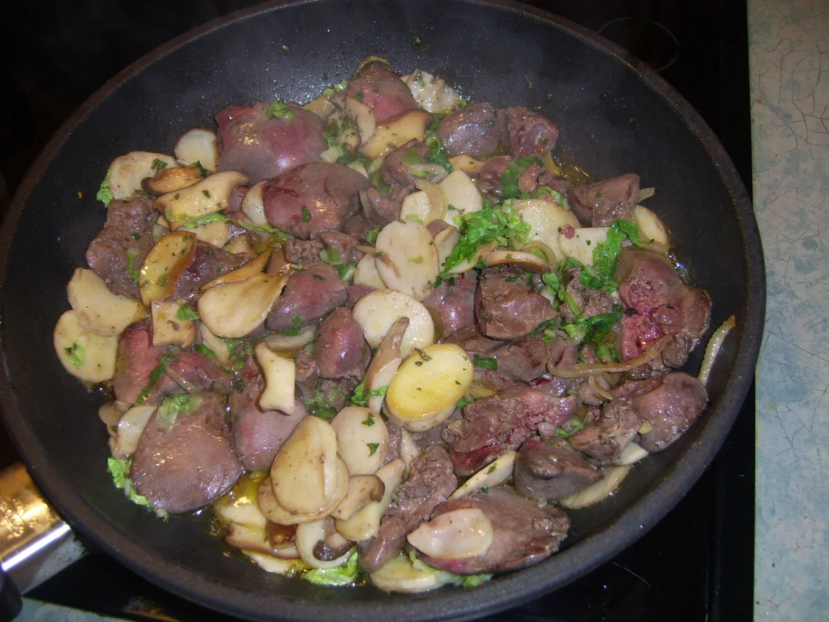 Rezept: Geflügelleber-Pilzpfanne Bild Nr. 15680 Geflügelleber-Pilzpfanne - Rezept - Bild Nr. 15680