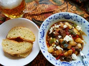 Rezept: Weiรe Bohnen mit Schweinefleisch auf kretische Art Bild Nr. 15683 Weiรe Bohnen mit Schweinefleisch auf kretische Art - Rezept - Bild Nr. 15683