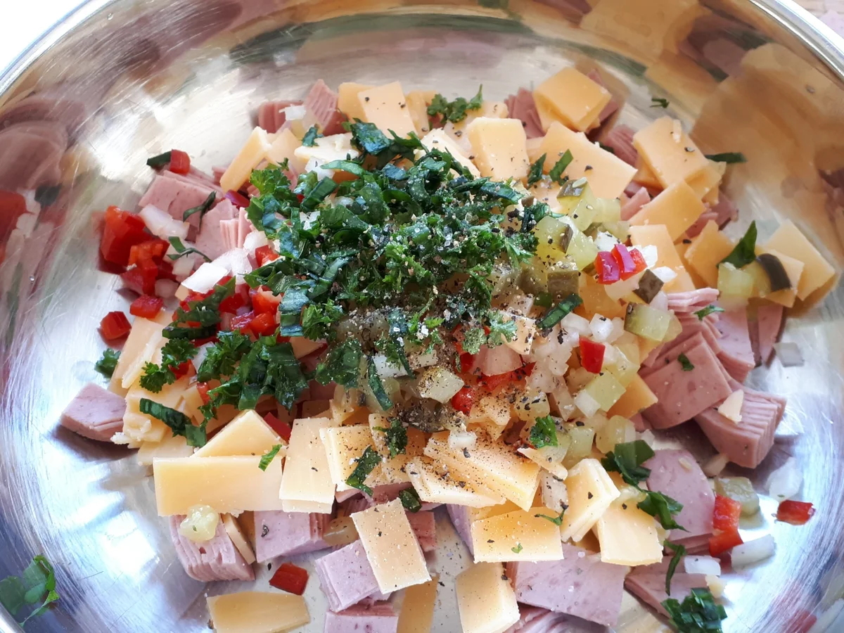 Rezept: Boerenworst-Salade Bild Nr. 15689 Boerenworst-Salade - Rezept - Bild Nr. 15689