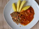 Feuriger Hackbraten mit Zwiebeln und Paprika - Rezept - Bild Nr. 15700