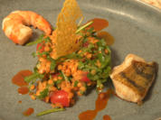 Mee(h)r trifft Linse: Roter Linsensalat mit gebratenem Zander und Garnele - Rezept - Bild Nr. 2