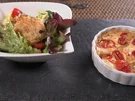 Garnelenfrikadelle mit überbackenem Schafskäse und Salat - Rezept - Bild Nr. 15702