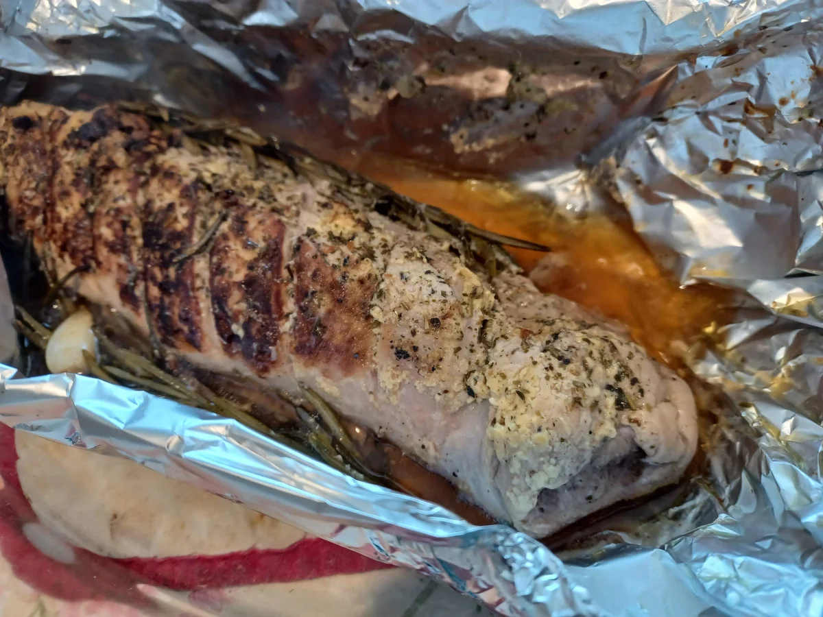Schweinefilet im Alu - Mantel - Rezept - Bild Nr. 15725