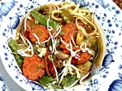 Exotisch-festliche Gemüsesuppe mit Linguine - Rezept - Bild Nr. 15717