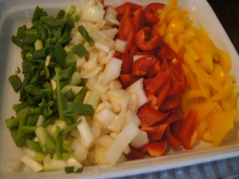 Minutensteakstreifen mit Gemüsemix, Champignons und Basmatireis - Rezept - Bild Nr. 15742