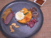 Iberico Schweinelende mit Kräuterkruste und Süßkartoffelstampf - Rezept - Bild Nr. 15717