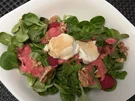 Gratinierter Honig-Ziegenkäse mit Feldsalat und Himbeervinaigrette - Rezept - Bild Nr. 15717