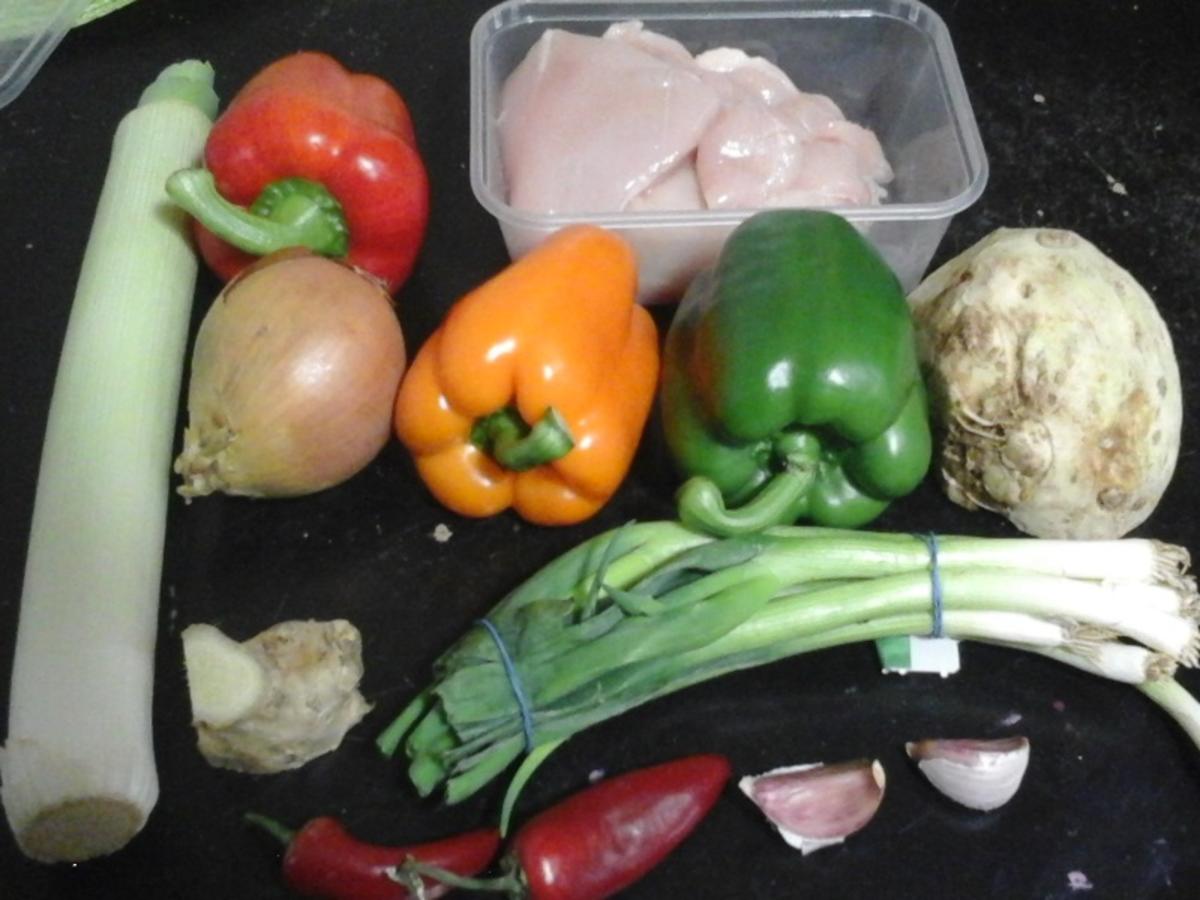 Biryani mit Gemüsemix, Hähnchenfleisch und Rindermettbällchen - Rezept - Bild Nr. 3