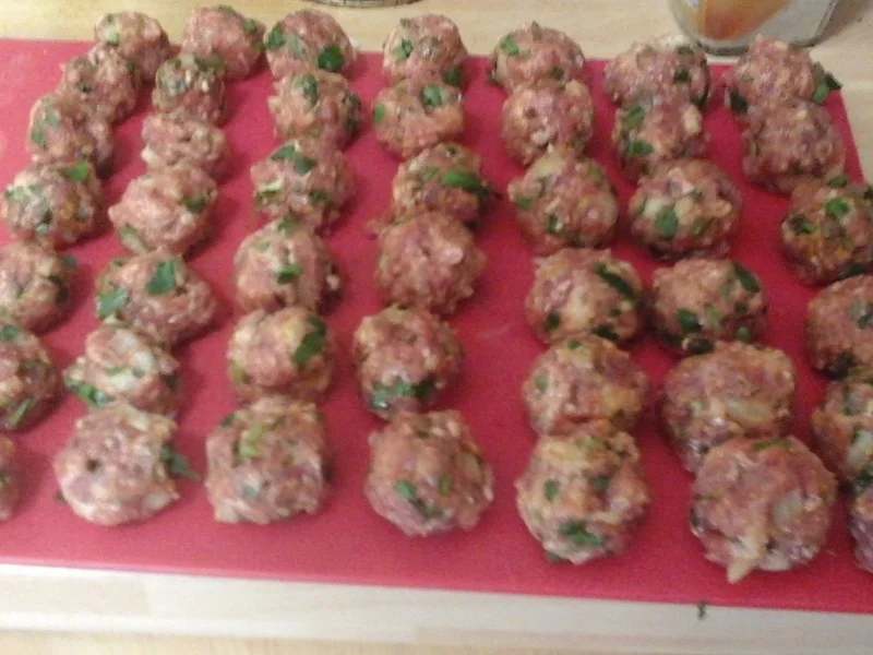 Biryani mit Gemüsemix, Hähnchenfleisch und Rindermettbällchen - Rezept - Bild Nr. 7