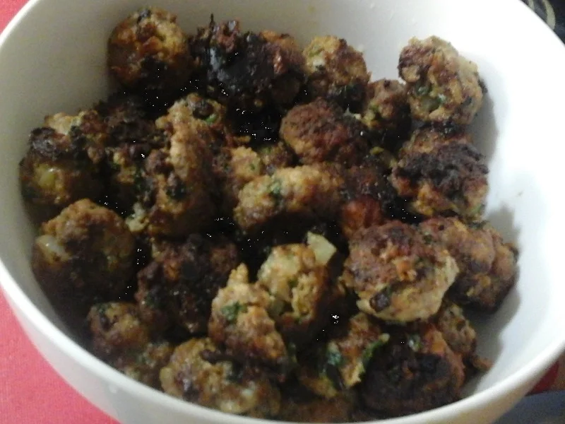 Biryani mit Gemüsemix, Hähnchenfleisch und Rindermettbällchen - Rezept - Bild Nr. 9