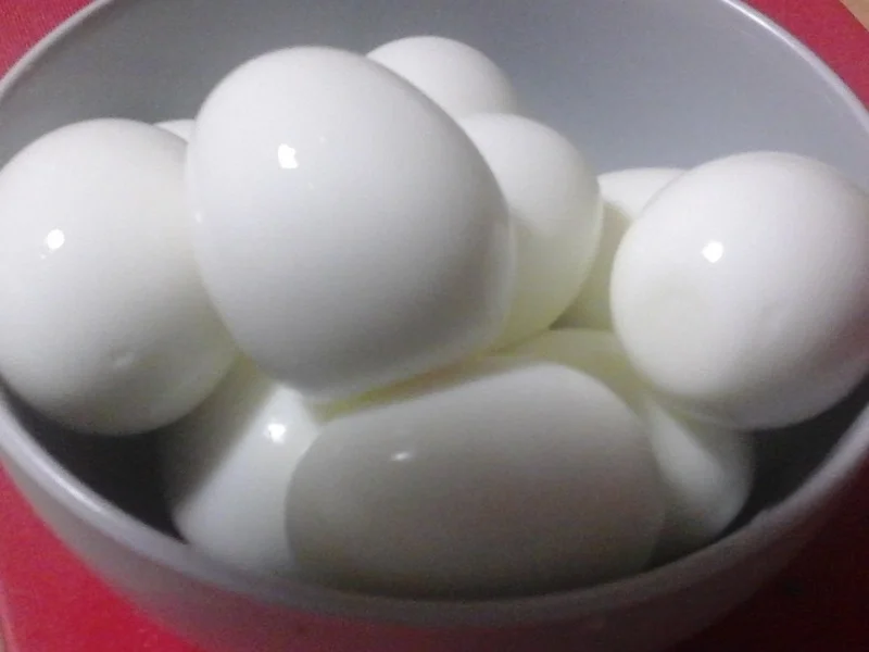 Ei-Reis-Frikadellen mit Rahm-Gemüsemix und Drillingen - Rezept - Bild Nr. 4