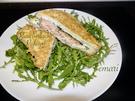 Räucherlachs Pofesen auf einem Rucola Salatbett - Rezept - Bild Nr. 2