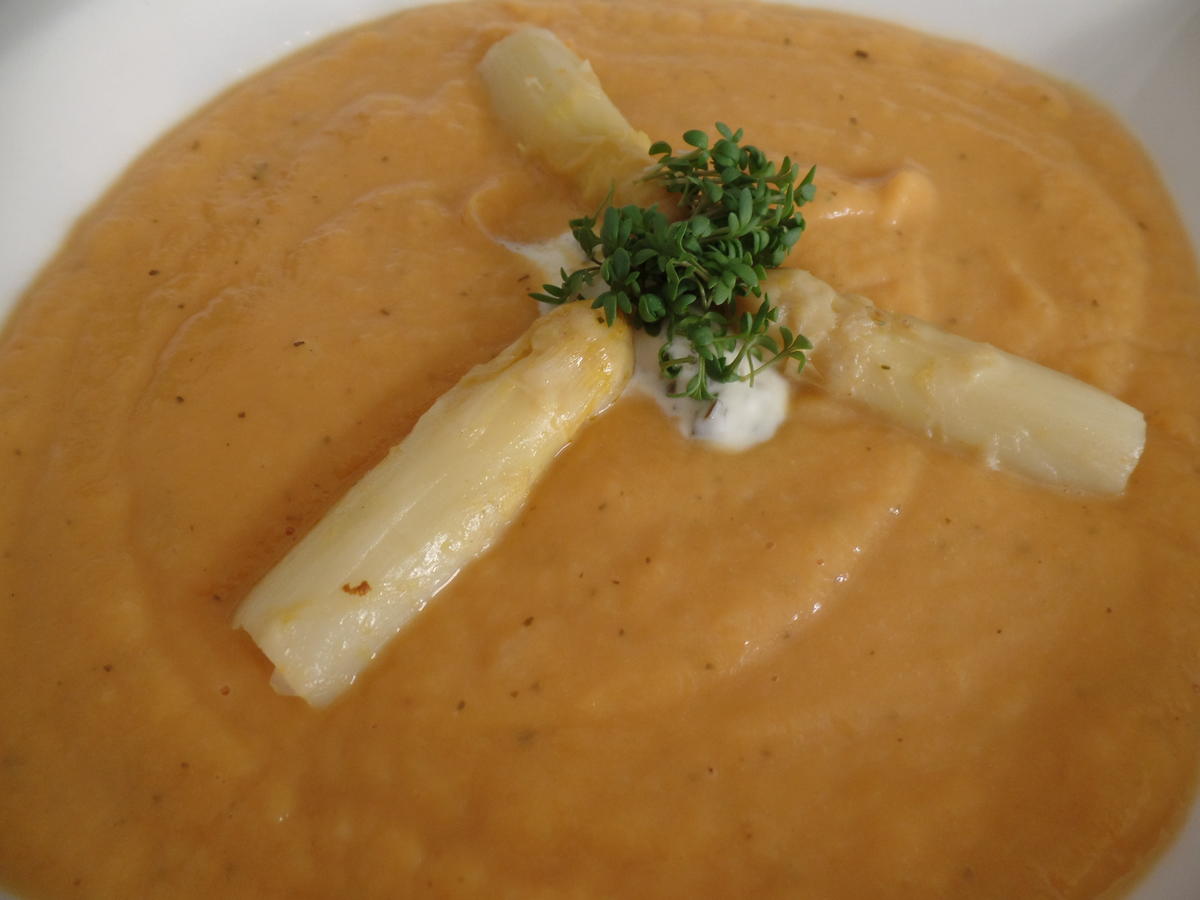 Spargel-Süßkartoffel Suppe - Rezept - Bild Nr. 15719