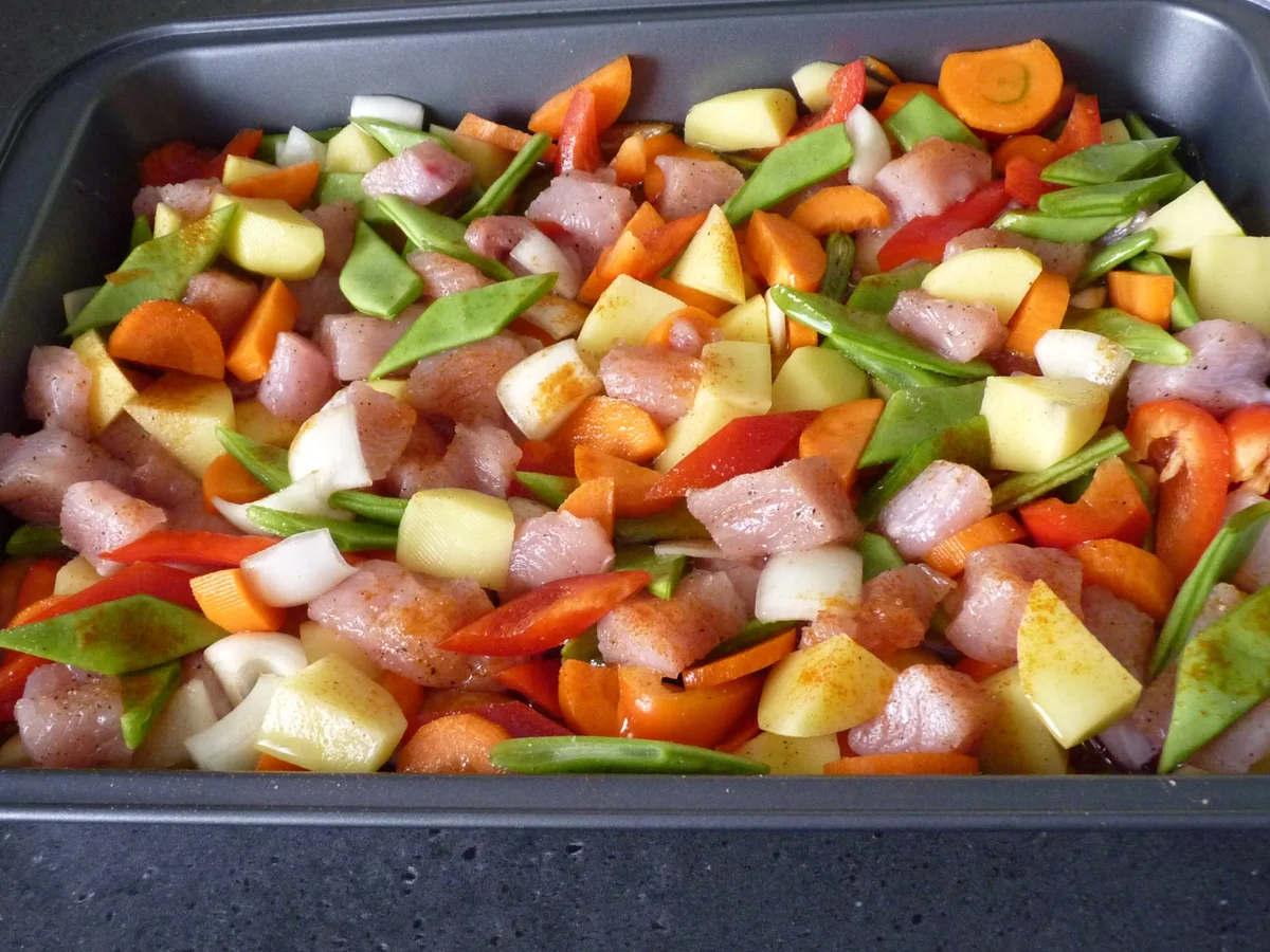 Ofengemüse mit Pute - Rezept - Bild Nr. 15721