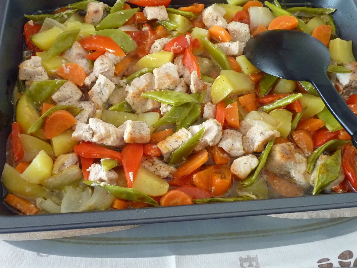 Ofengemüse mit Pute - Rezept - Bild Nr. 15722