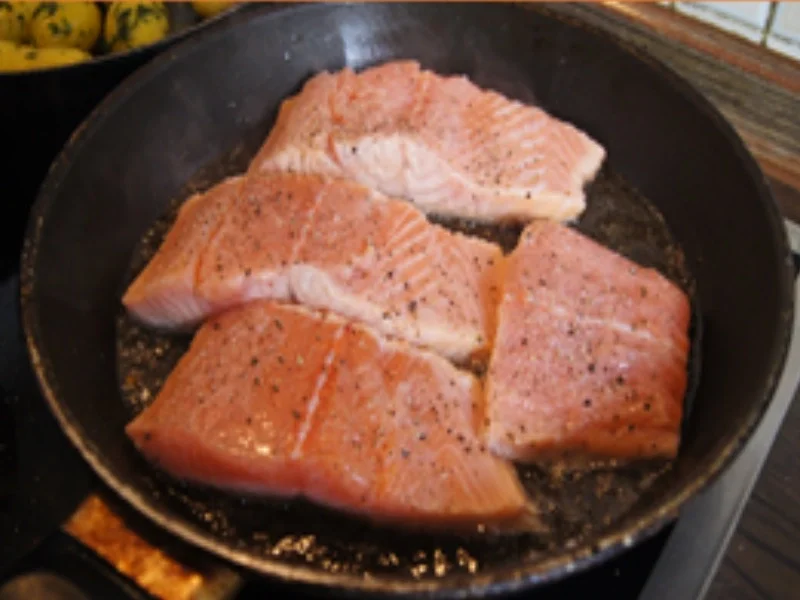 Lachsfilet mit Spargel und Petersilien-Kartoffeln - Rezept - Bild Nr. 15725