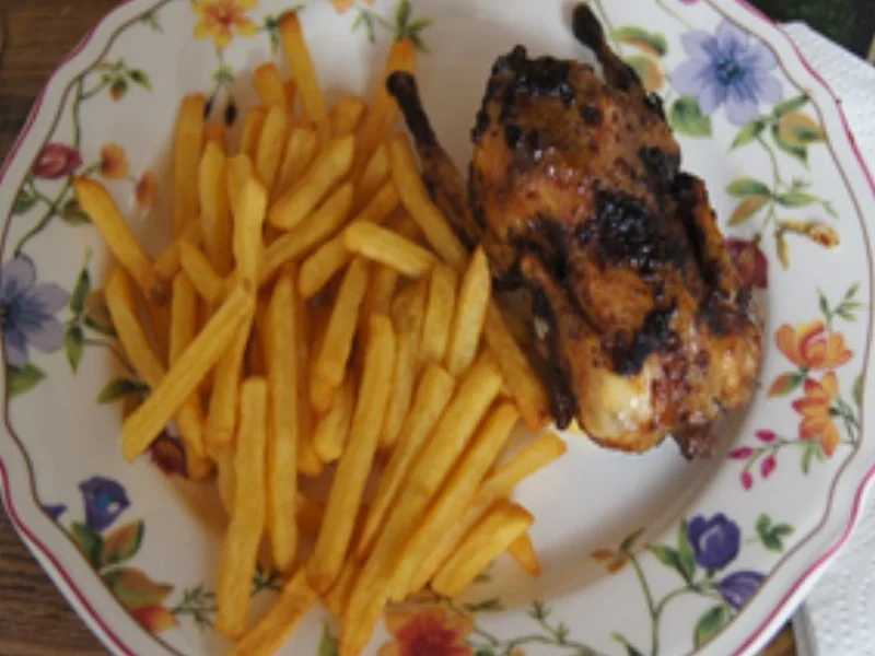 Gegrillte Wachteln mit Pommes Frites - Rezept - Bild Nr. 2