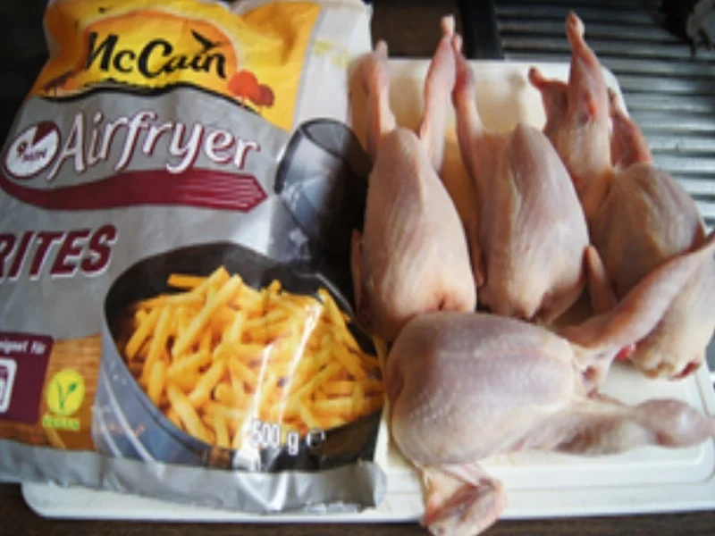 Gegrillte Wachteln mit Pommes Frites - Rezept - Bild Nr. 3