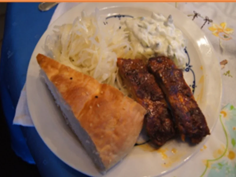 Rezept: Spare Ribs mit Zaziki und Krautsalat Bild Nr. 15720 Spare Ribs mit Zaziki und Krautsalat - Rezept - Bild Nr. 15720