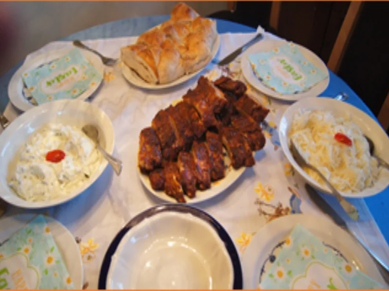 Rezept: Spare Ribs mit Zaziki und Krautsalat Bild Nr. 15726 Spare Ribs mit Zaziki und Krautsalat - Rezept - Bild Nr. 15726