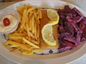 Rezept: Fish and Chips mit Rote Bete Salat Bild Nr. 15720 Fish and Chips mit Rote Bete Salat - Rezept - Bild Nr. 15720