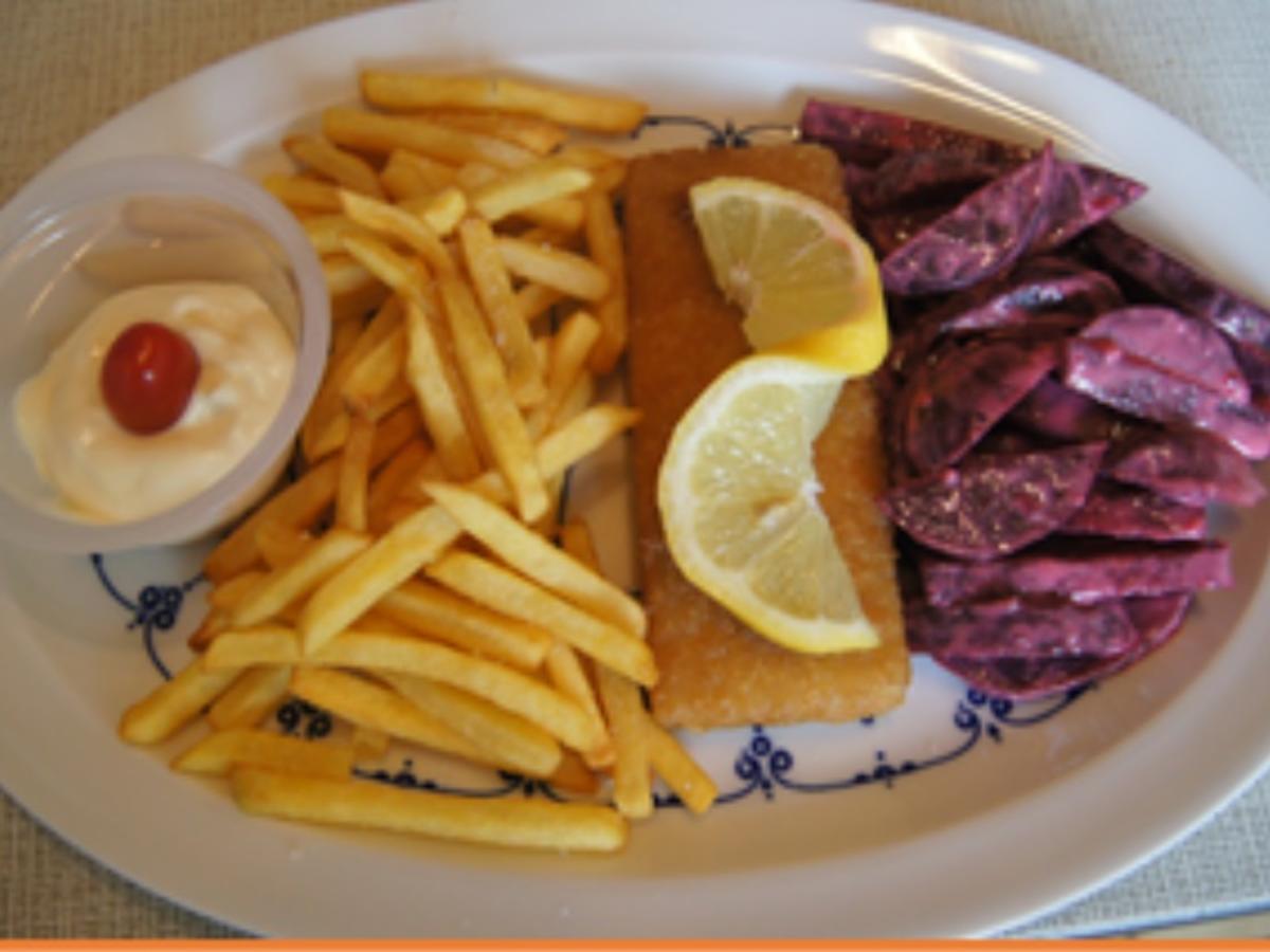 Fish and Chips mit Rote Bete Salat - Rezept - Bild Nr. 15726