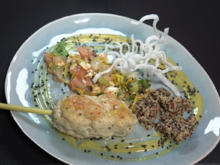 Grüner Mango-Salat mit Fisch-Pops, Vanille-Quinoa und frittierten Glasnudeln - Rezept - Bild Nr. 15720
