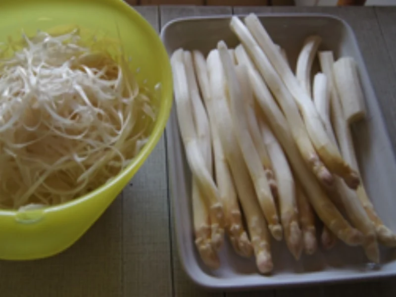 Rezept: Spargel im Pfannkuchen mit gekochten Schinken Bild Nr. 3 Spargel im Pfannkuchen mit gekochten Schinken - Rezept - Bild Nr. 3