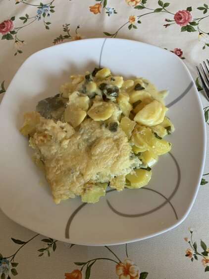 Spargel im Pfannkuchen mit gekochten Schinken - einfach - von MausVoh