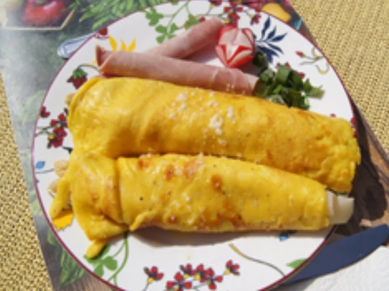 Rezept: Spargel im Pfannkuchen mit gekochten Schinken Bild Nr. 11 Spargel im Pfannkuchen mit gekochten Schinken - Rezept - Bild Nr. 11